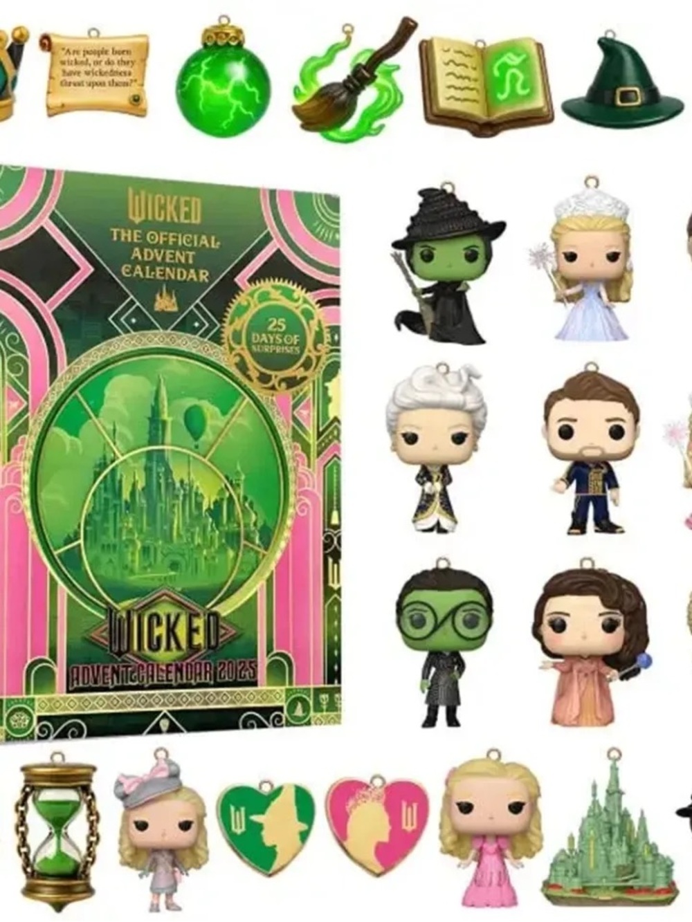 Official Advent Calendar 2025 - Green & Pink Themed Collectible